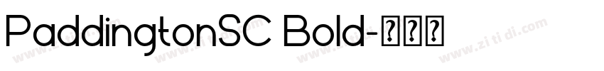 PaddingtonSC Bold字体转换